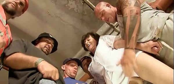  Granny Gangbang